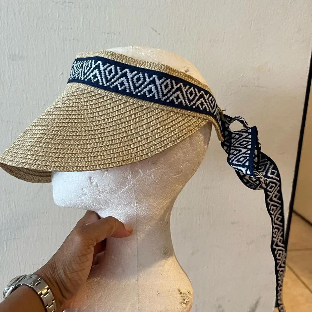 Sea & Grass Hat Straws Visor
